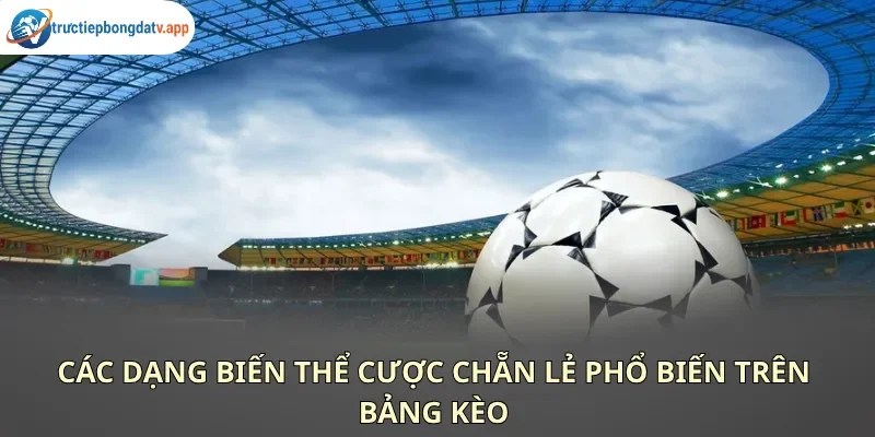 Các biến thể kèo chẵn lẻ